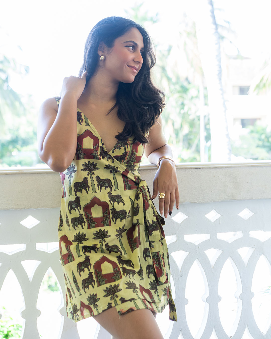 Wrap Around Kurti or Dress Poshakh fabrics