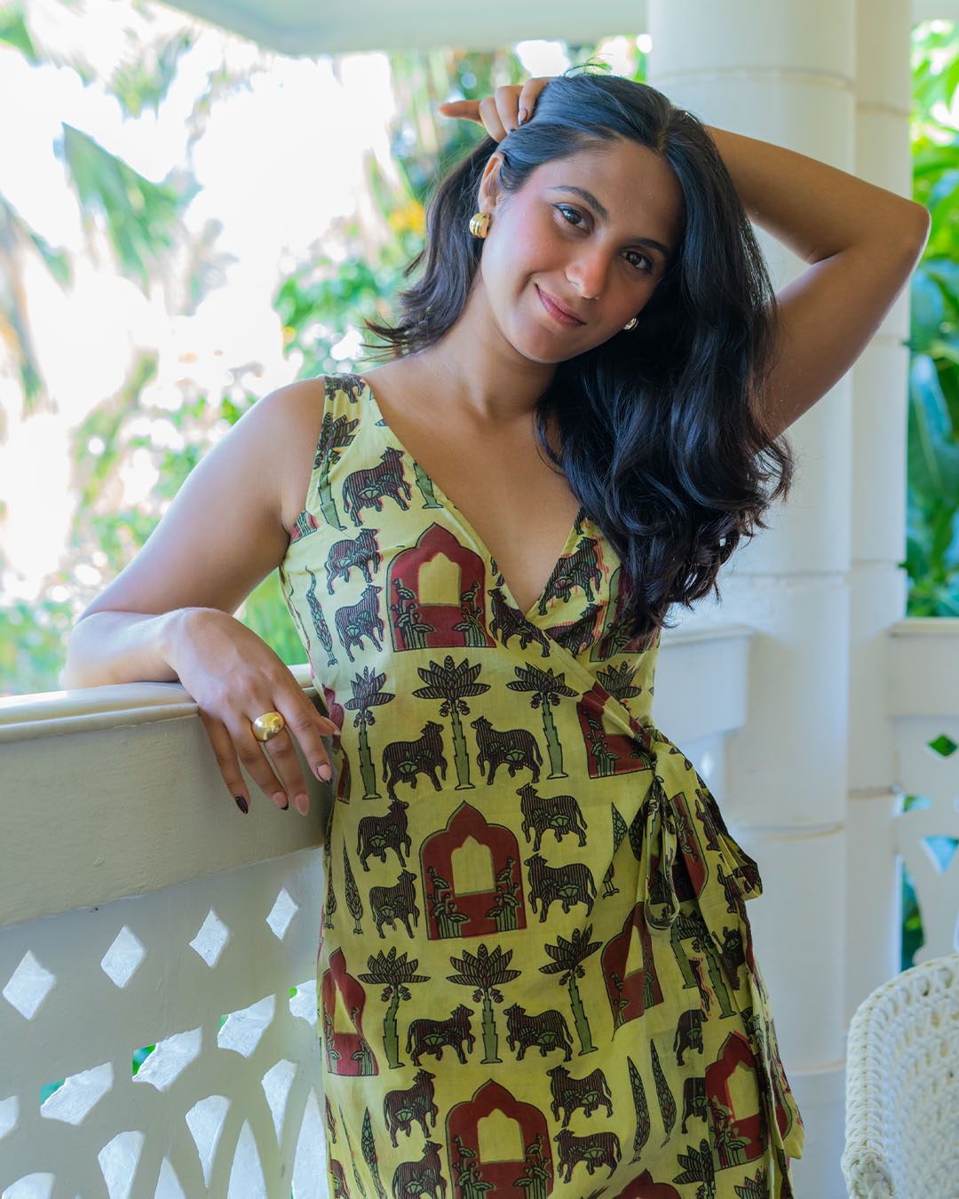 Wrap Around Kurti or Dress Poshakh fabrics