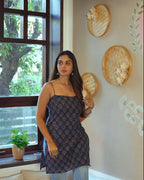 The Poshakh Indigo 90s Cami Kurti