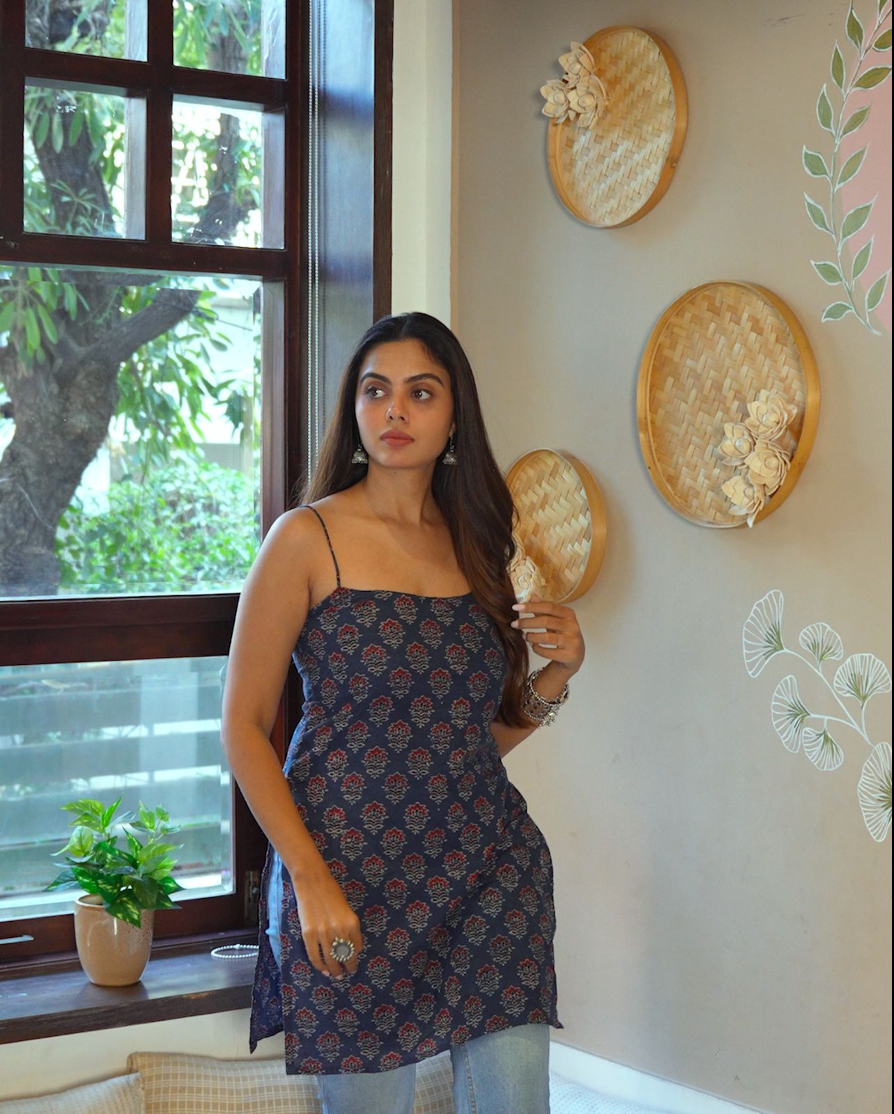 The Poshakh Indigo 90s Cami Kurti
