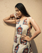 The Poshakh Jharokha Halter Midi Dress