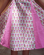 The Poshakh Pink Petal Archive Midi Dress