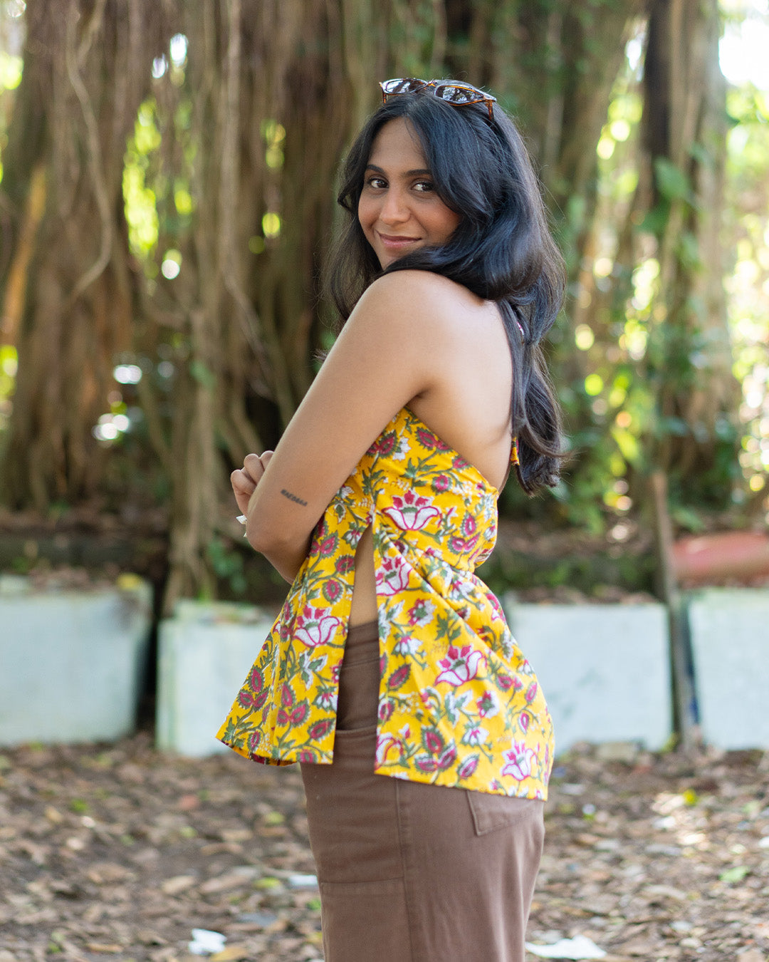 Halter Neck Tie Top