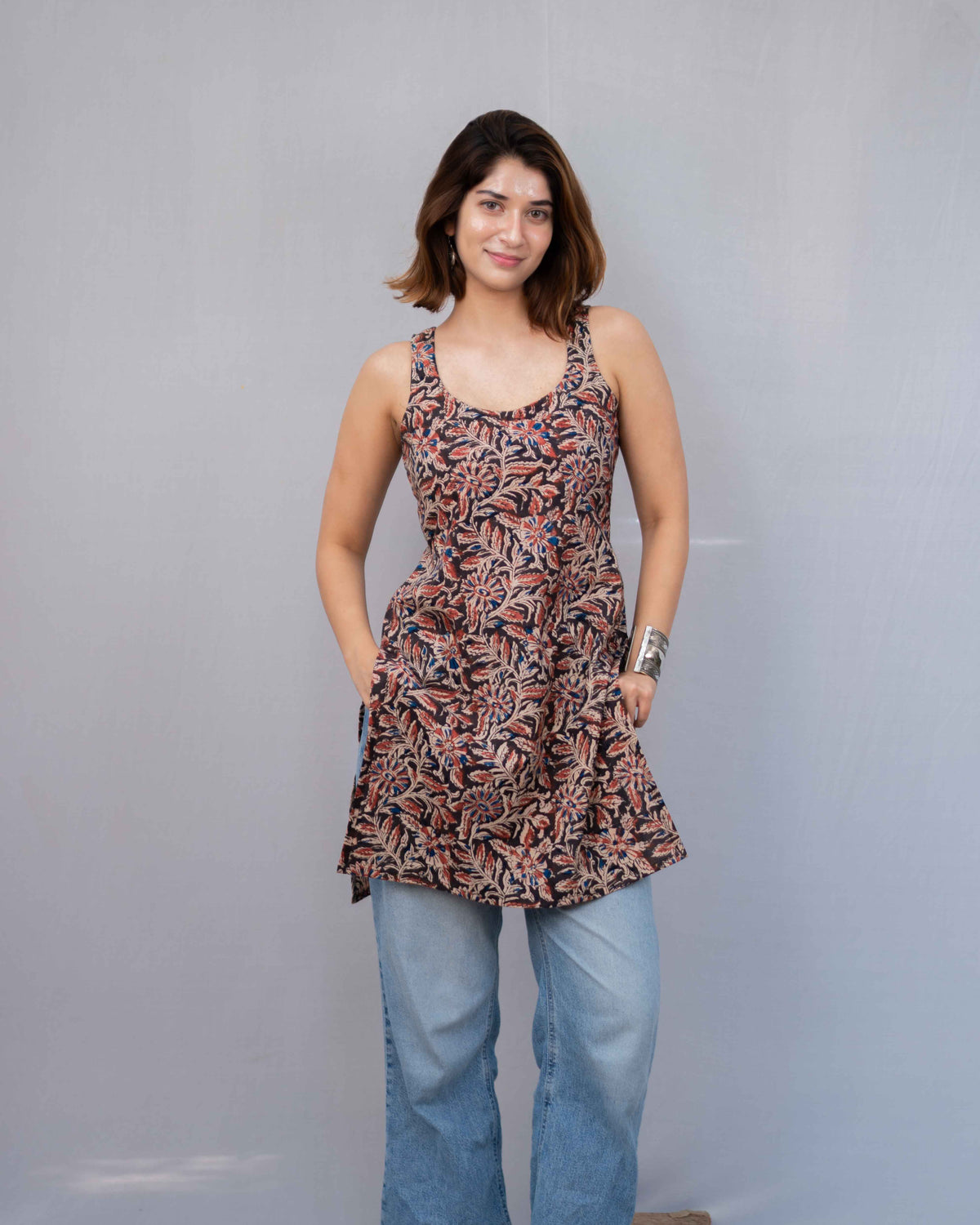 Mirae Classic Kurti: The OG Red Kalamkari