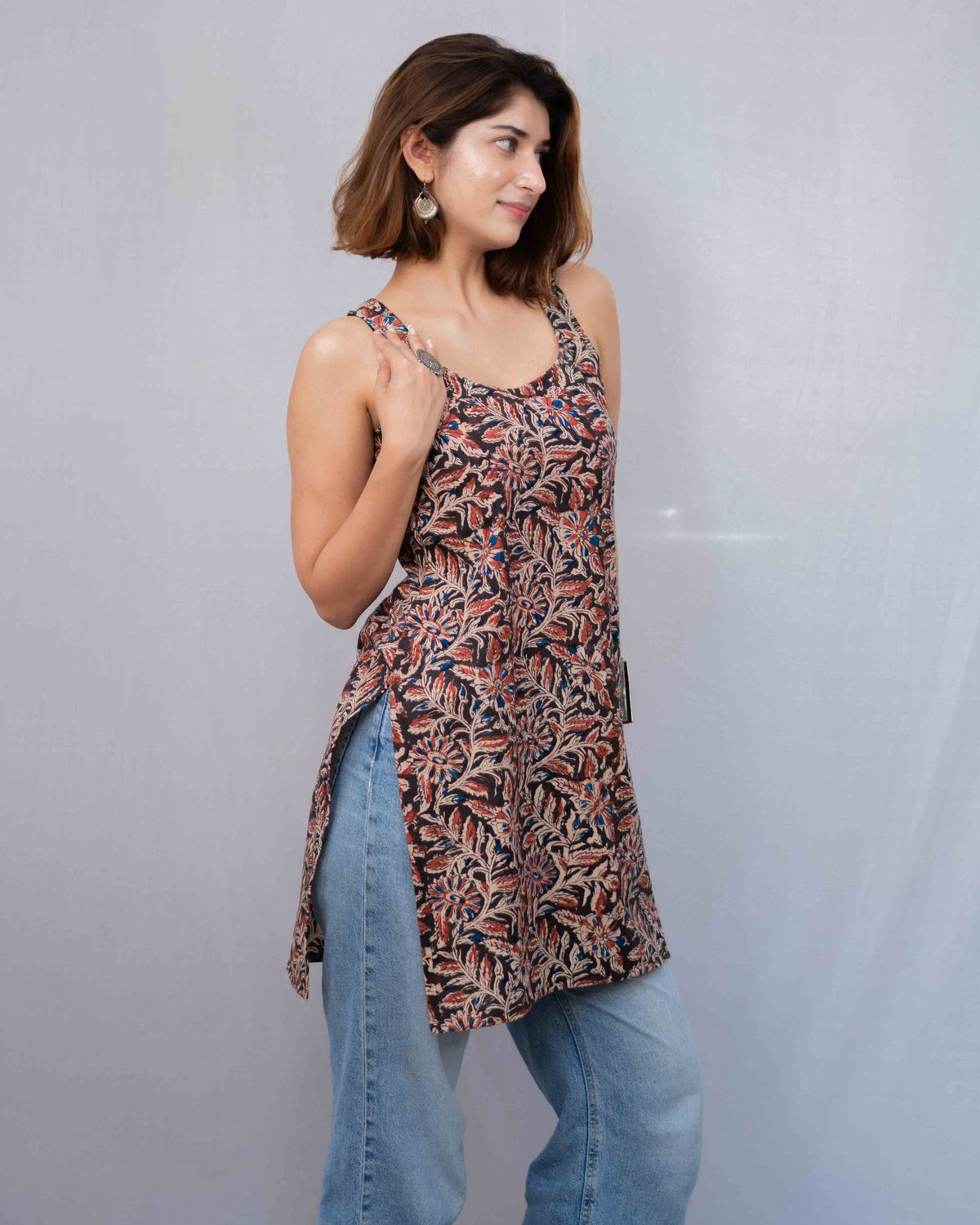 Mirae Classic Kurti: The OG Red Kalamkari