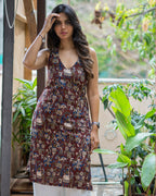 Halter Neck Kurti - Kalamkari