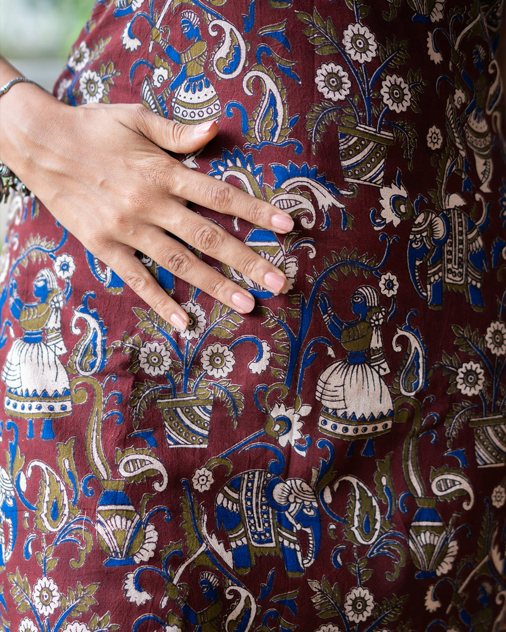Halter Neck Kurti - Kalamkari
