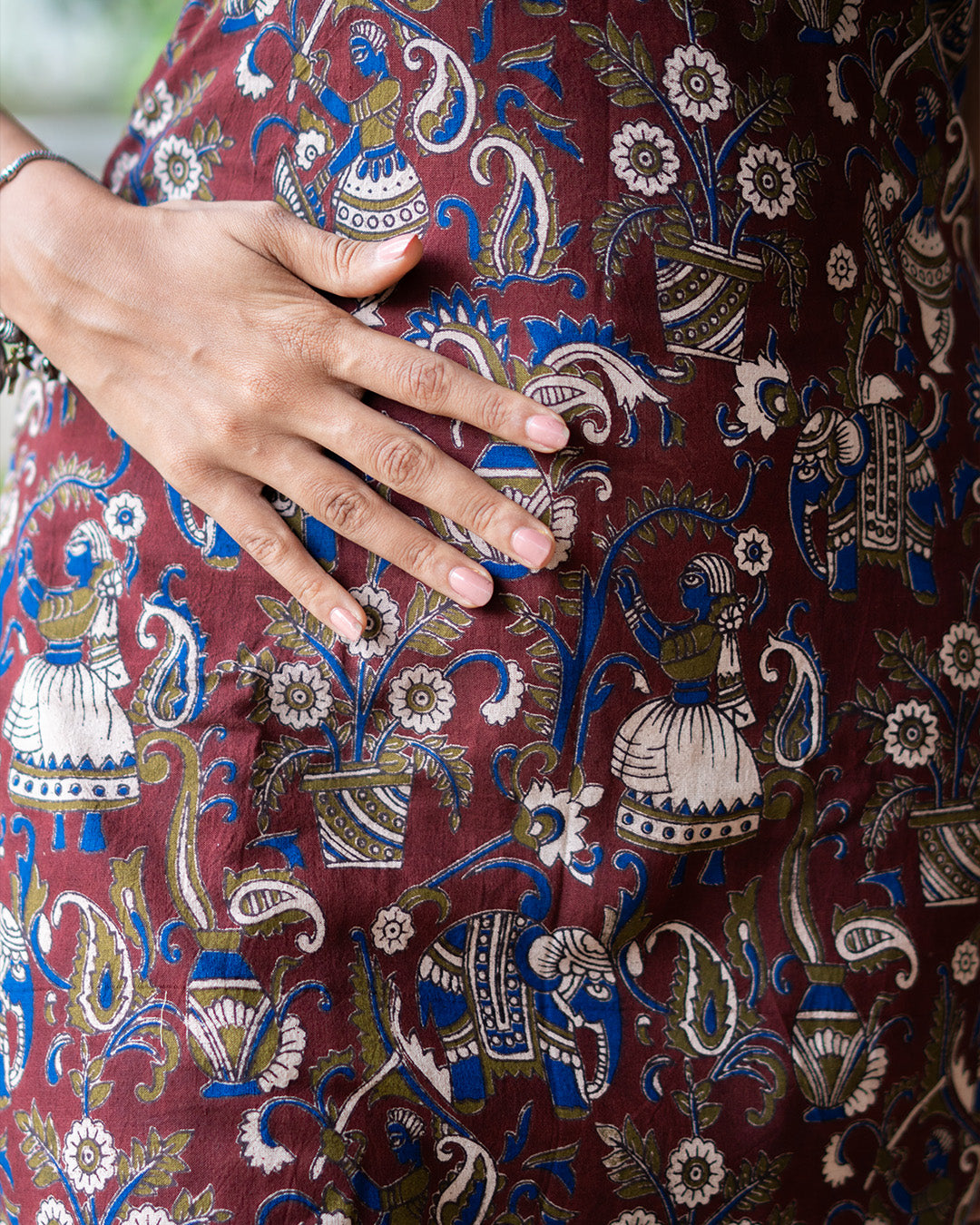 Halter Neck Kurti - Kalamkari