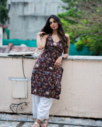 Halter Neck Kurti - Kalamkari