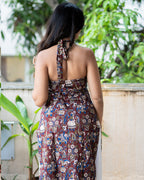 Halter Neck Kurti - Kalamkari