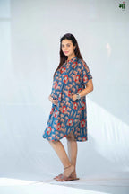 Mughal Block Print Maternity Kaftan My Store