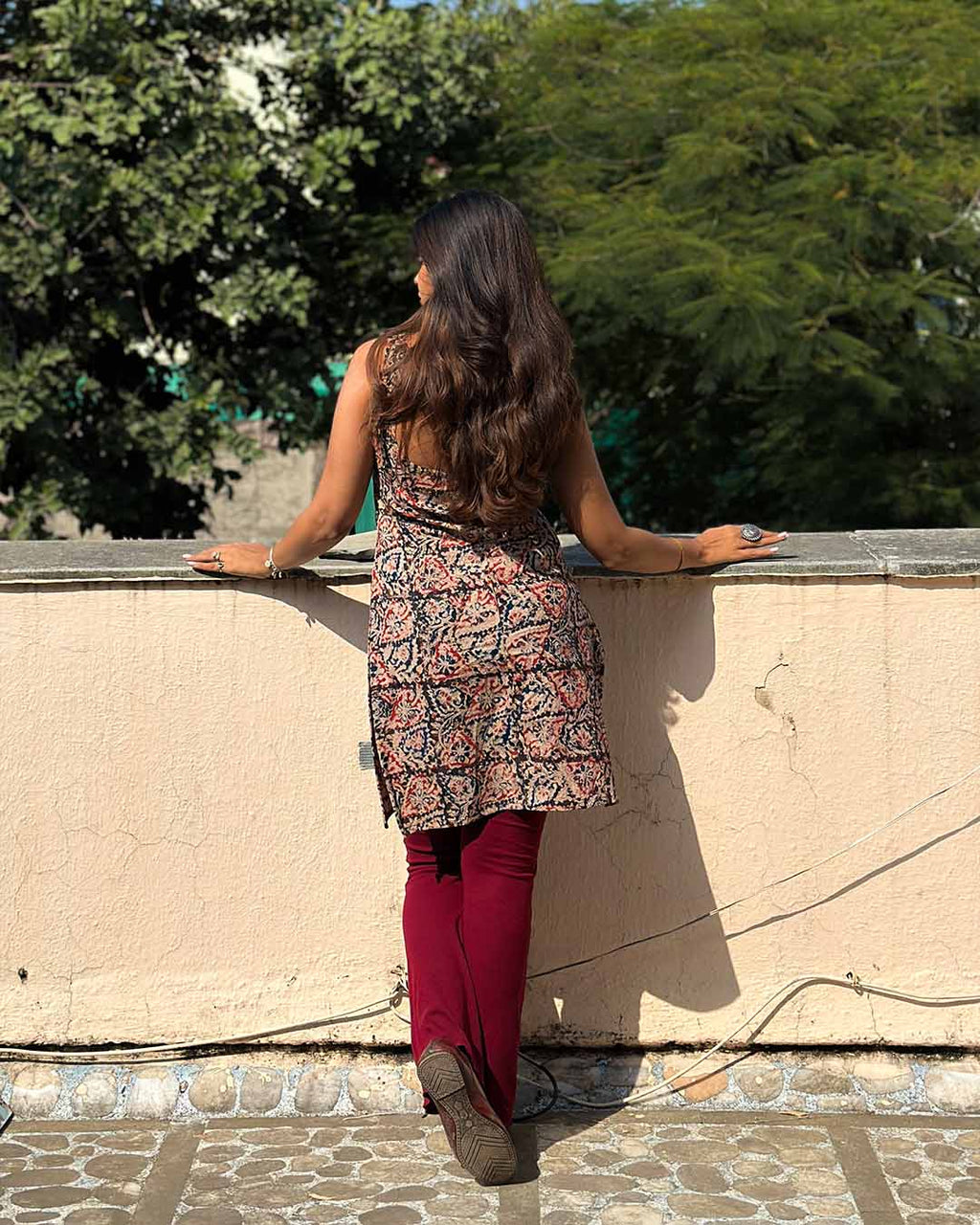 Mirae Classic Kurti: The OG Black Kalamkari