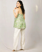 Green Floral Halter Top My Store