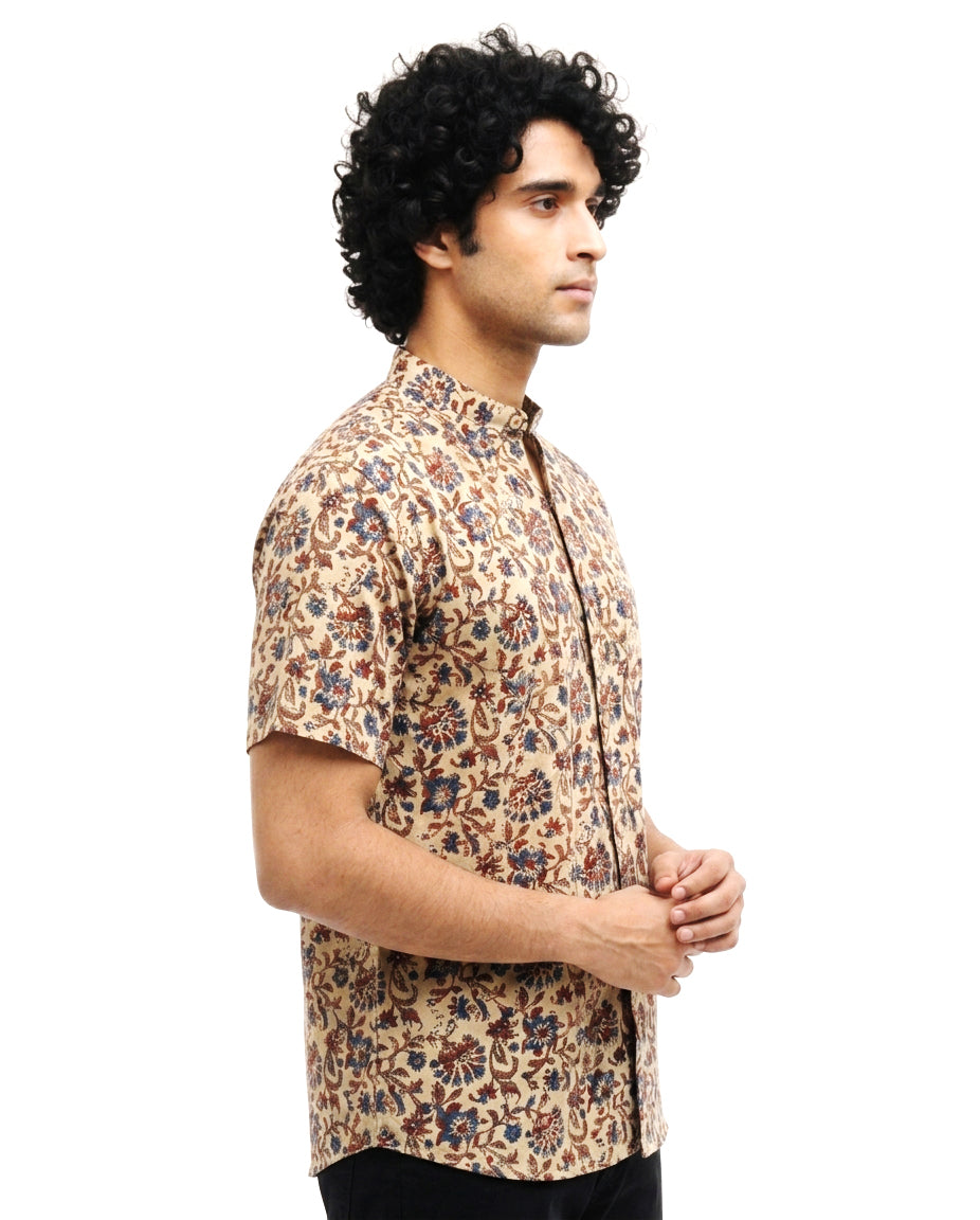 Desert-Bloom Artisanal Shirt