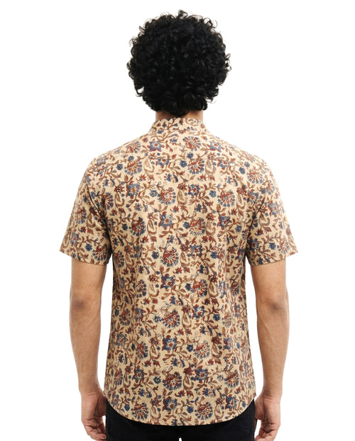 Desert-Bloom Artisanal Shirt