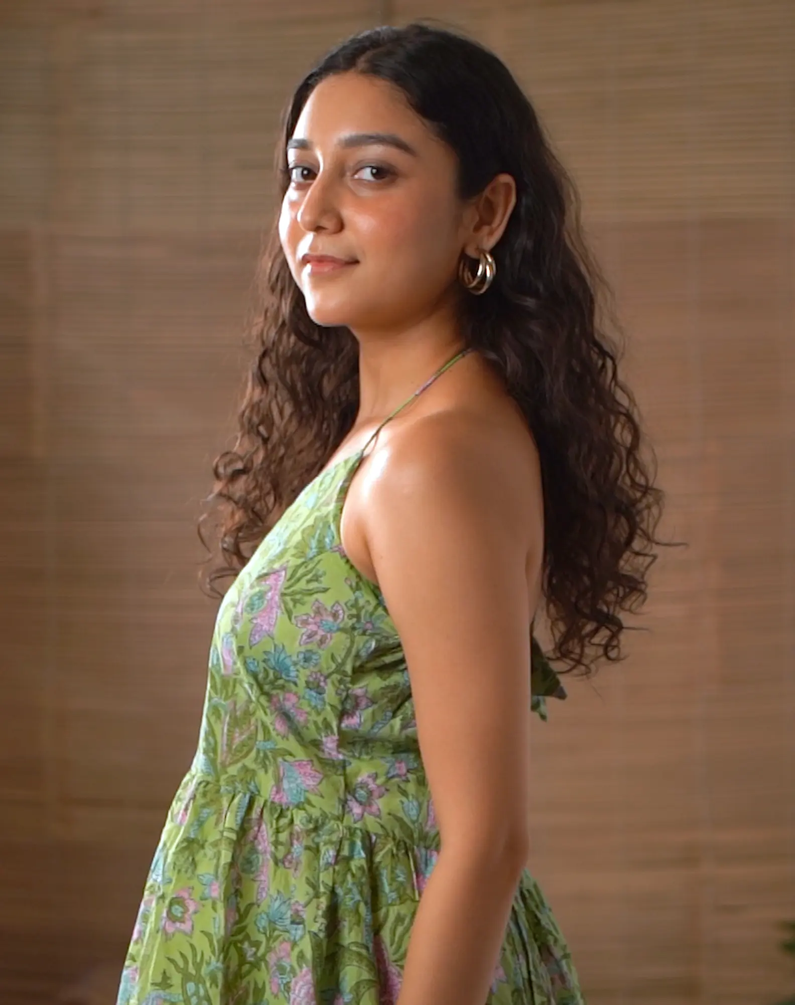 Green Floral Halter Top My Store