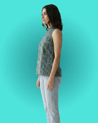 Peacock Pichwai Halter Top