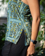 Pichwai Tie-Back Halter Top