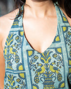 Pichwai Tie-Back Halter Top