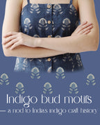 The Poshakh Indigo Bud Artisanal Top.