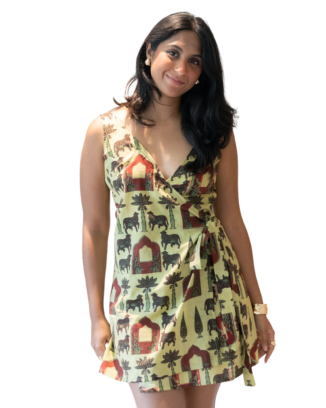 Wrap Around Kurti or Dress Poshakh fabrics