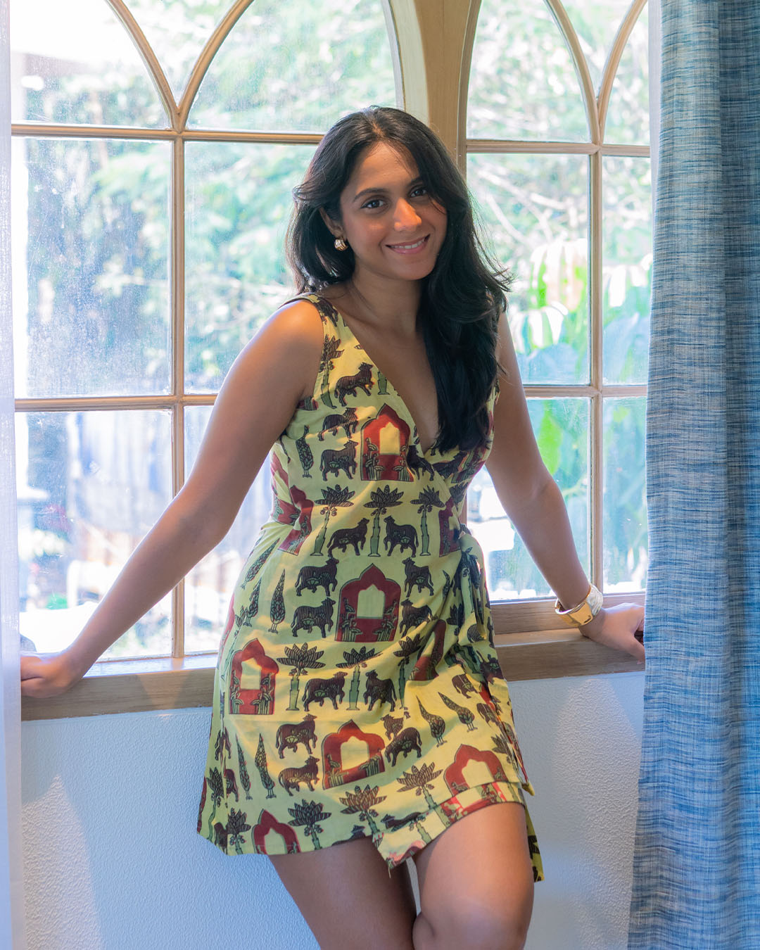 Wrap Around Kurti or Dress Poshakh fabrics