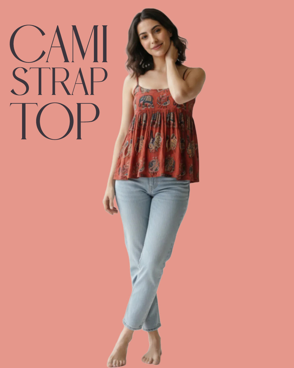 Backless Cami Strap Top