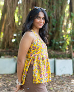 Halter Kurti & Halter Neck Tie Top Bundle - Poshakh fabrics