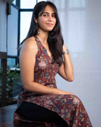 Halter Kurti & Halter Neck Tie Top Bundle - Poshakh fabrics