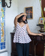 Peplum Tie Top: Embrace Summer Fashion with Style - Poshakh fabrics