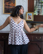 Peplum Tie Top: Embrace Summer Fashion with Style - Poshakh fabrics