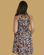 Halter Neck Racerback Dress with Pockets